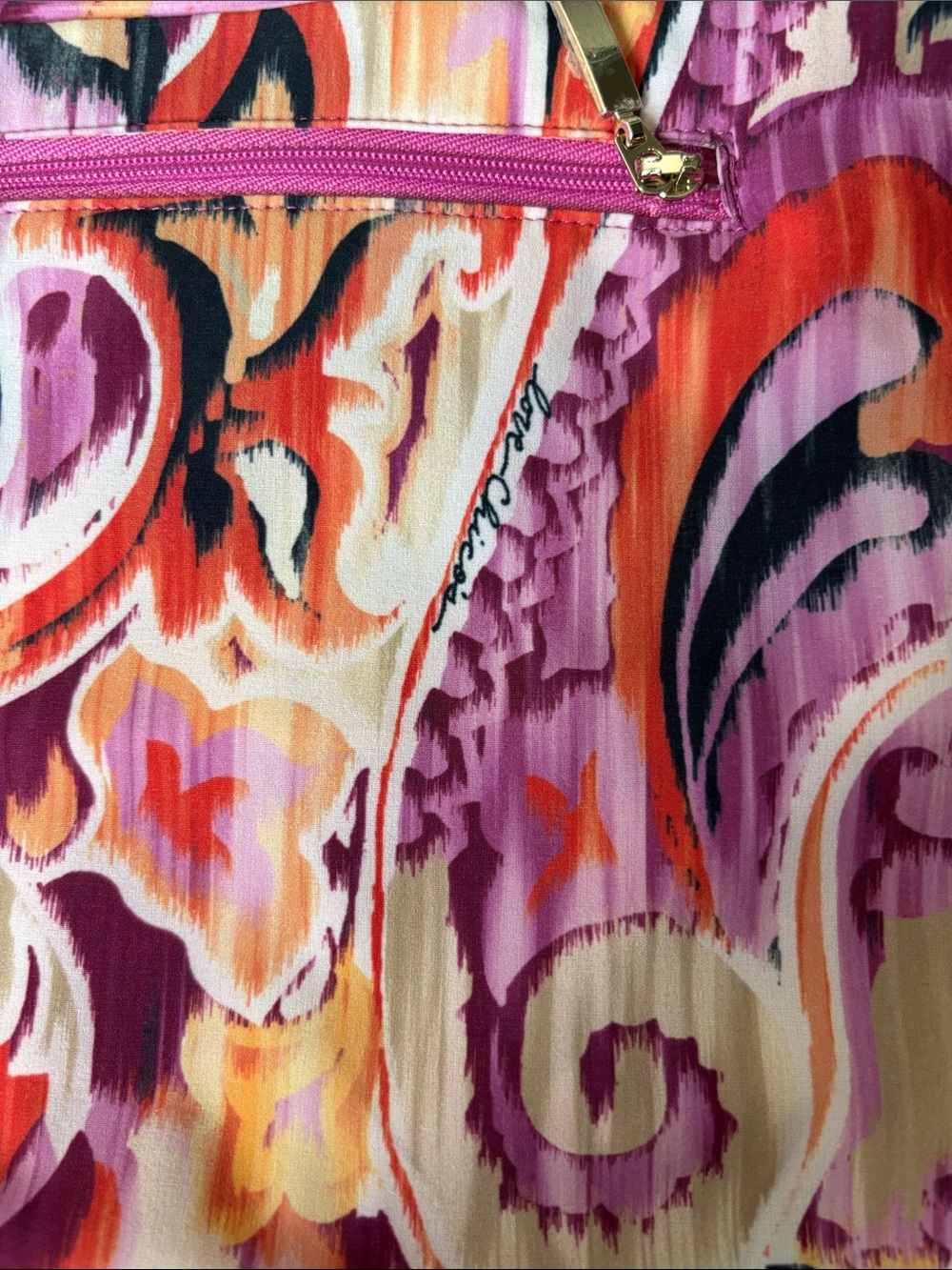 Chico's Purple & Pink Multicolor Printed Mini Skirt - Picture 9 of 11